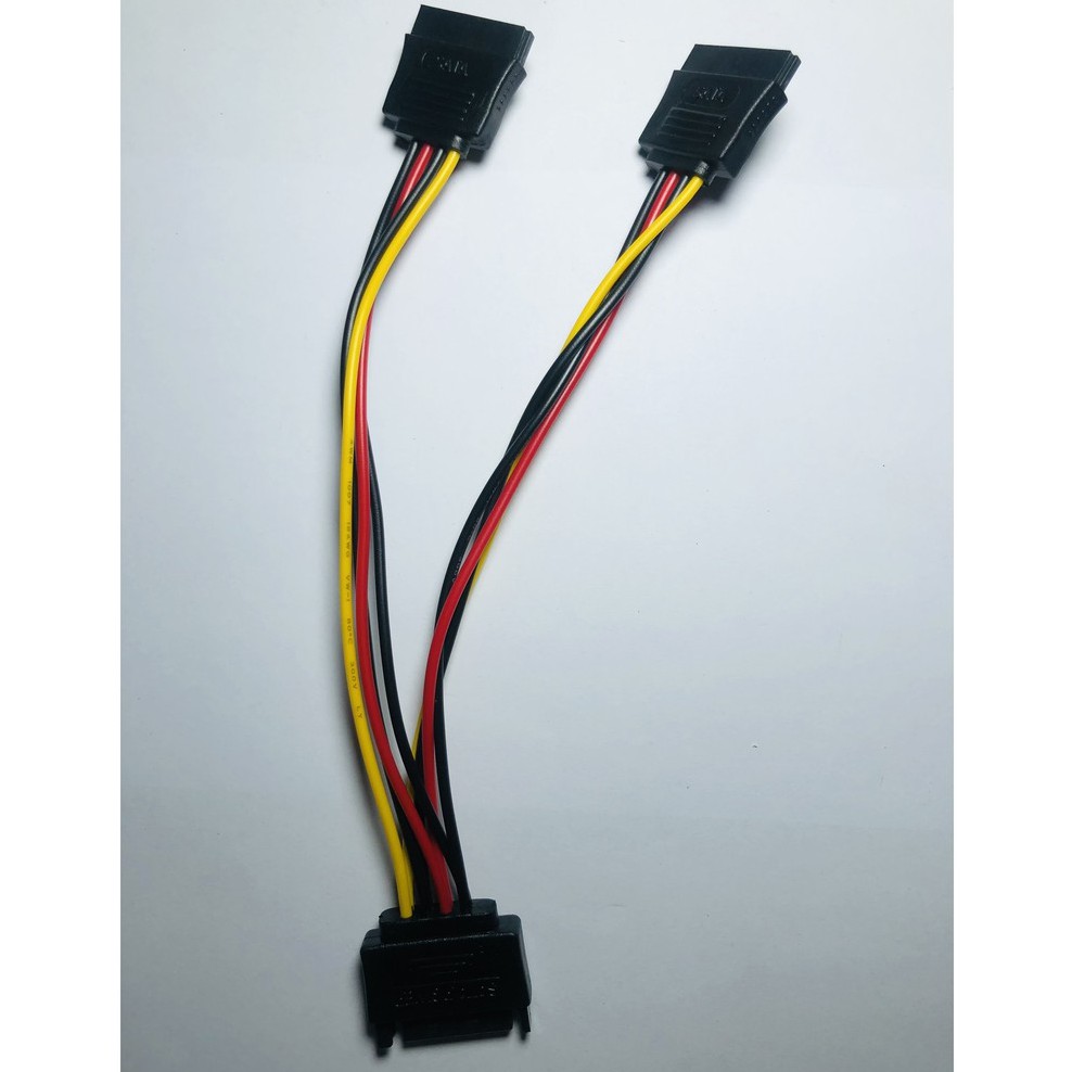 Cáp chia nguồn sata 1 ra 2 đầu vuông góc 90 độ