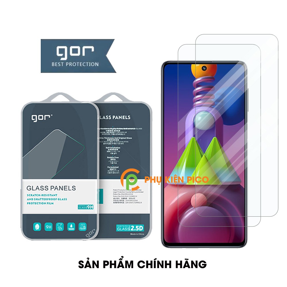 Cường lực Samsung M51 chính hãng Gor độ cứng 9H chống trầy xước - Dán màn hình Samsung Galaxy M51