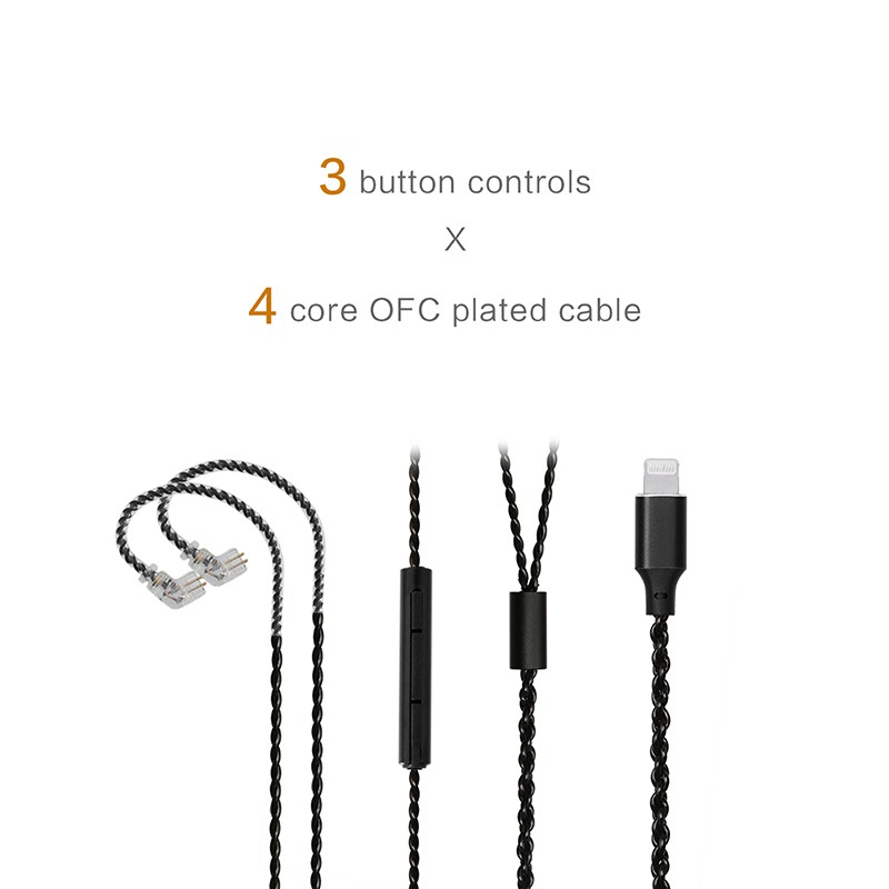 Cáp chuyển đổi tai nghe Jcally Lt4 phụ kiện chuyên dụng cho ip Kz Edx Zst Zsn Pro Mt1 Tfz Bl03