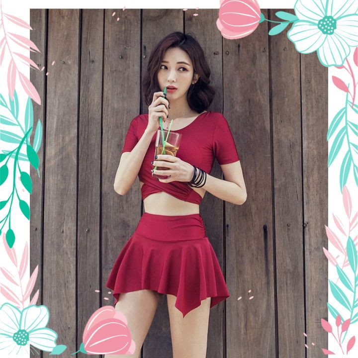Áo Tắm 2 Mảnh Hàn Quốc Bikini Đi Biển Thời Trang Cao Cấp Cho Bạn Nữ | BigBuy360 - bigbuy360.vn