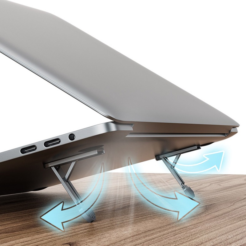 Giá Đỡ Laptop Bằng Nhôm Mini Giúp Giảm Nhiệt Tiện Dụng