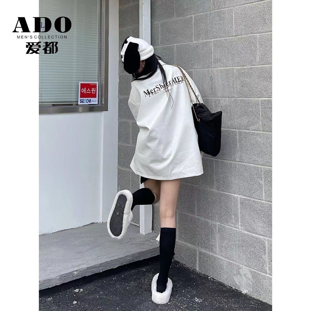 Ado Áo Khoác Bóng Chày Da pu Dáng Rộng Họa Tiết Da Cá Sấu Thời Trang Xuân Thu Mỹ Cho Nam Và Nữ