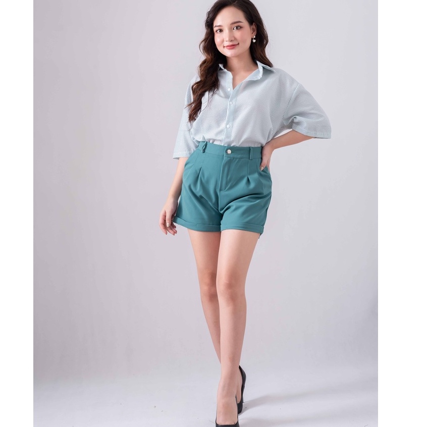 Quần Short Nữ Gập Gấu - Quần sooc cạp cao tôn dáng nhiều màu Zuca Shop