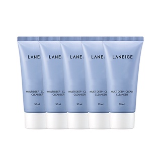 [HB gift] Bộ 5 sữa rửa mặt sạch sâu Laneige Multi Deep Clean Cleanser 30ml x 5