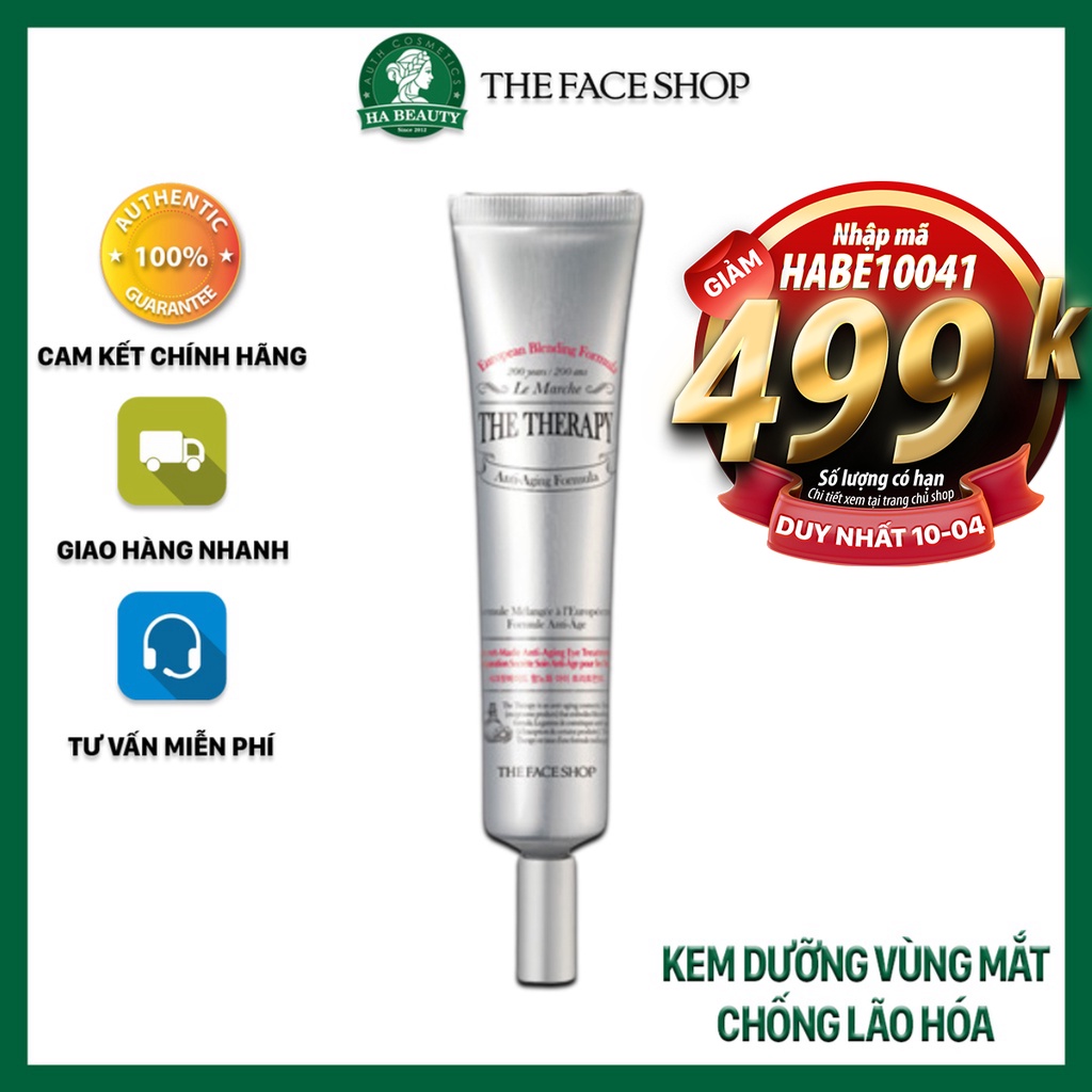 Kem dưỡng vùng mắt chống lão hóa The Face Shop The Therapy Secret-Made Anti-Aging Eye Treatment 25ml