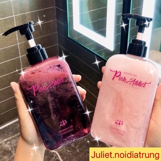 Hộp sữa tắm nước hoa Pink Addict nhũ hồng đỏ