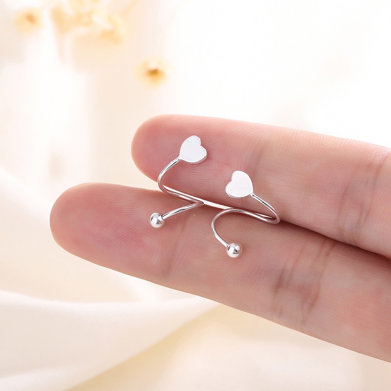 Khuyên Tai Dạng Hạt Xoắn Ốc Đơn Giản Bằng Thép Không Gỉ Thời Trang Cho Nữ/Đám Cưới