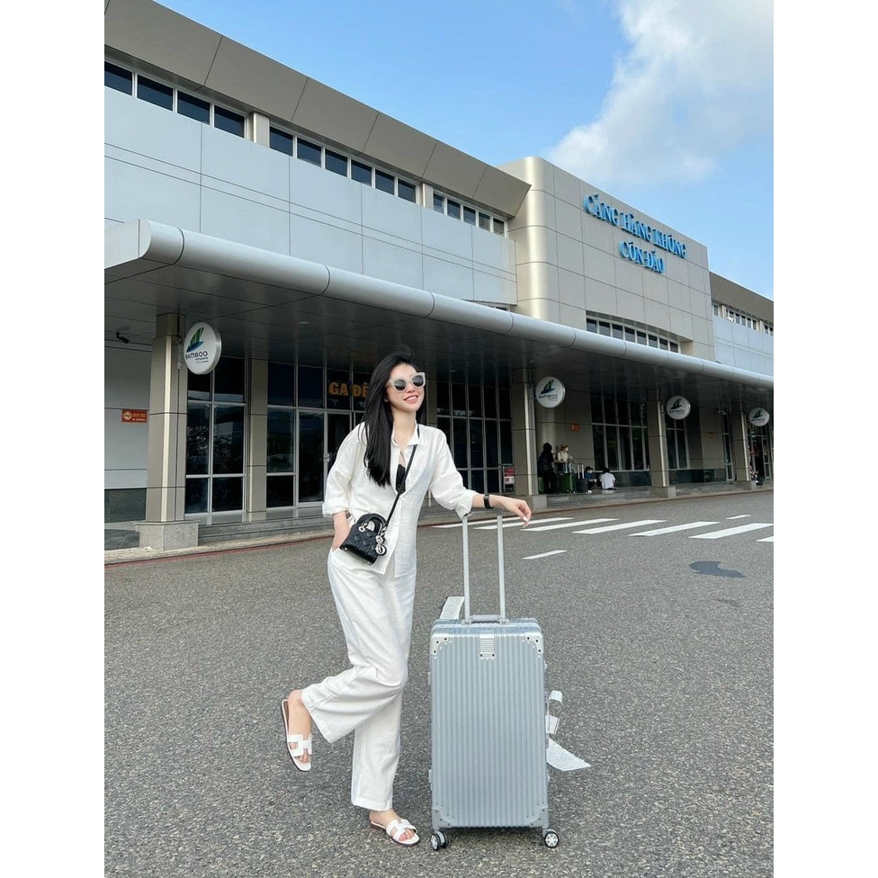 Set áo sơ mi quần ống rộng bộ đũi trắng MIX đồ đi chơi cực sang chất vải đũi mặc vừa nhẹ vừa mát-MINXY SHOP