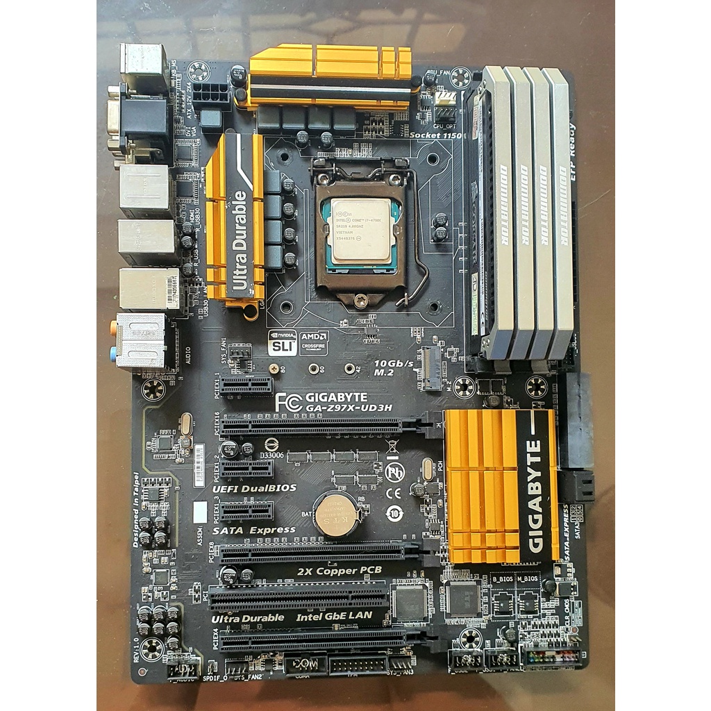 【SGComputer】Combo Bo Mạch Chủ Gigabyte Z97X + CPU i7 4790K (Like New)