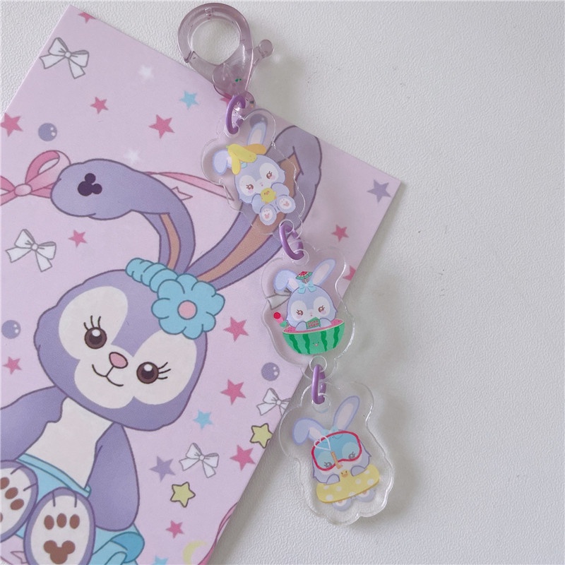 Móc Khóa Dây Xích Nhỏ Mặt Gấu Pooh / Ngôi Sao / Dailu / Gấu Pooh Trang Trí Túi Xách