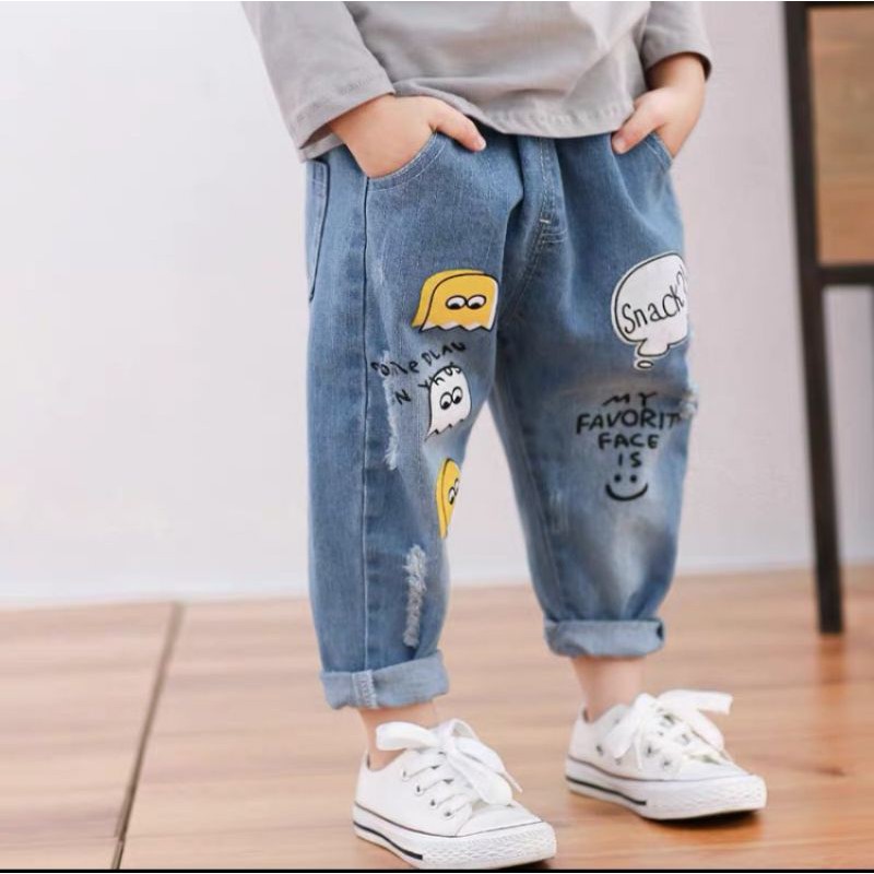 Quần jeans rách SNACK cho bé 8-22kg