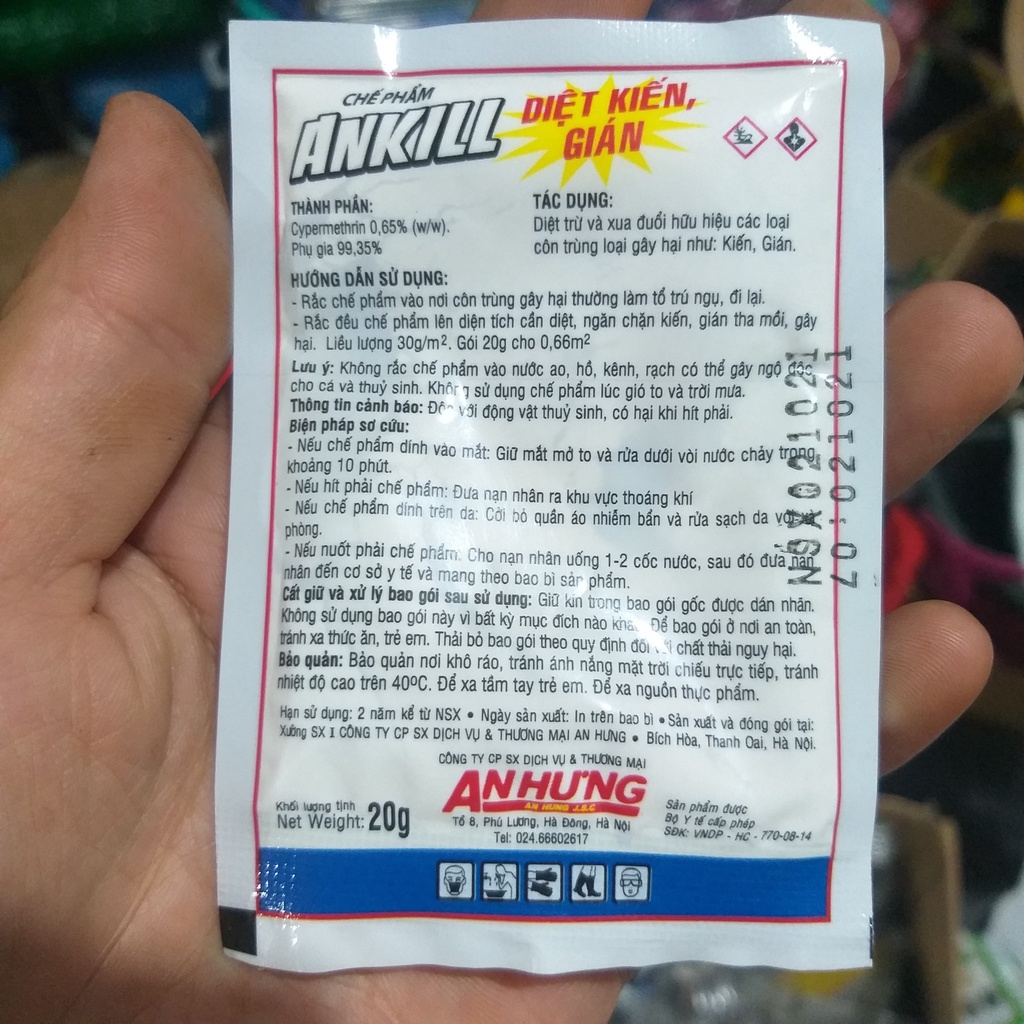 Chế phẩm diệt kiến gián ANKILL