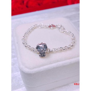 Lắc tay bạc cho bé hình con giáp