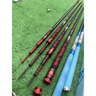 cần câu tay HETIAN  RỒNG ĐỎ. 3M6 3M9 4M5 5M4 6M3 7M2 độ cứng 6h phân bố lực 28, tải tĩnh 2,5 kg. tải cá 13kg - 15kg