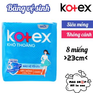 Băng vệ sinh kotex ✅siêu mỏng ✅không cánh