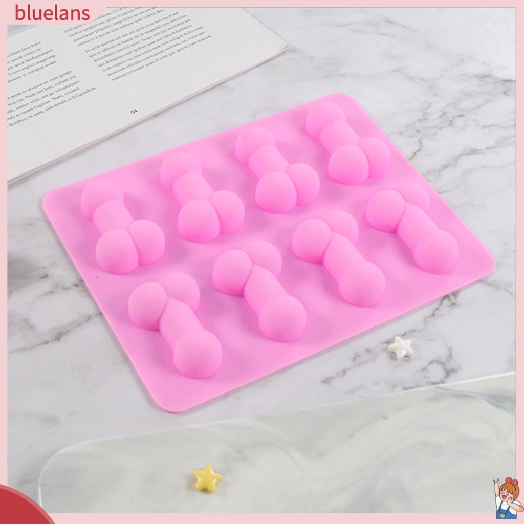 Khuôn Silicone Làm Đá Viên / Sô Cô La 2 Ngăn Tiện Dụng