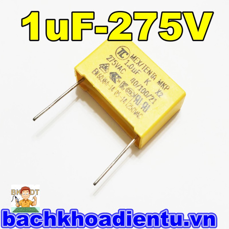 [5c] Tụ lọc nguồn 1uF-275V chất lượng tốt.