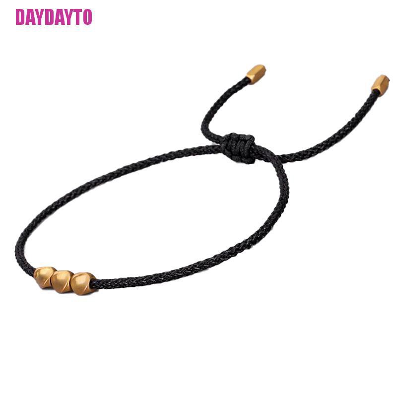 [DAYDAYTO] Vòng Tay Dây Bện Tây Tạng Đính Hạt Đồng May Mắn Cho Cặp