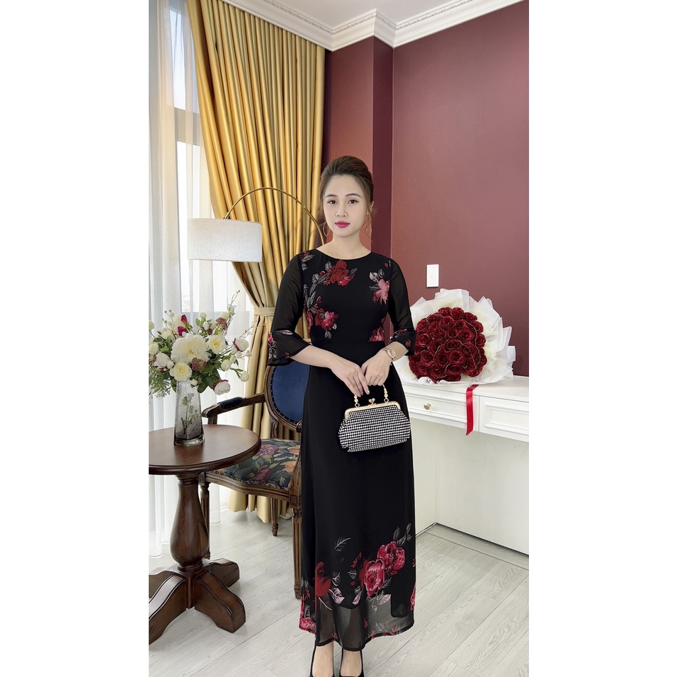 Đầm Trung Niên   Bigsize Màu Sắc Trẻ Trung Tươi Sáng Họa Tiết Sang Trọng Đi Làm Đi Tiệc Cho Mẹ