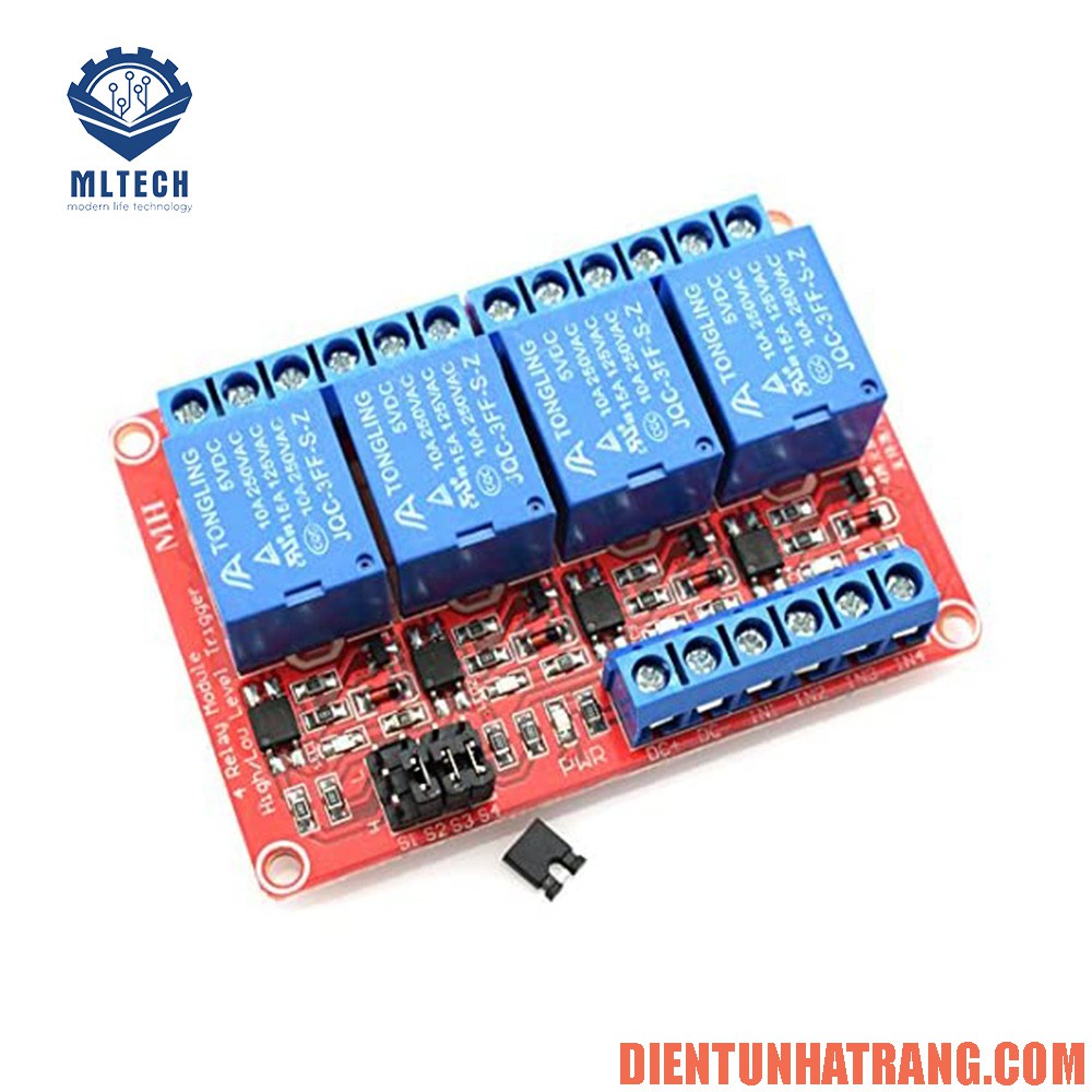 Module Relay 4 Kênh 5V có Opto cách ly