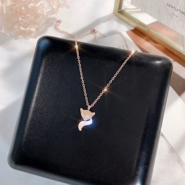 Dây chuyền titan hồ ly đuôi phun cát DTT129