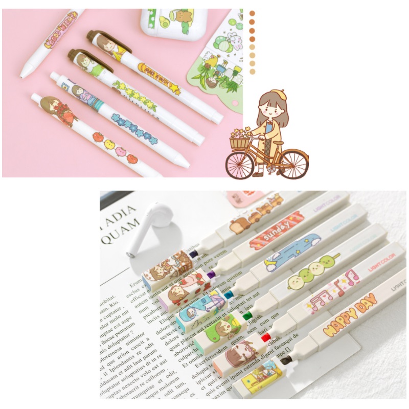 Set 1 Gói (4 Tờ Miếng Dán Hoạt Hình Nhiều Màu Sắc Trang Trí DIY Sáng Tạo