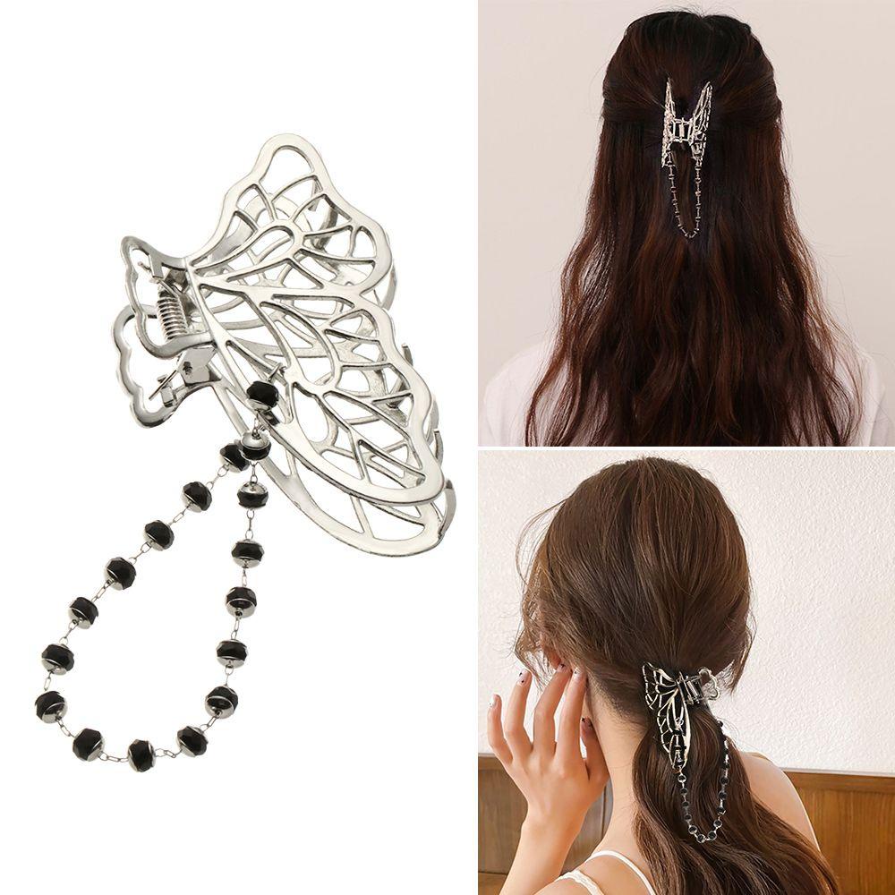 Kẹp Tóc Hình Bướm / Cá Mập Chống Trượt Thời Trang Cho Nữ