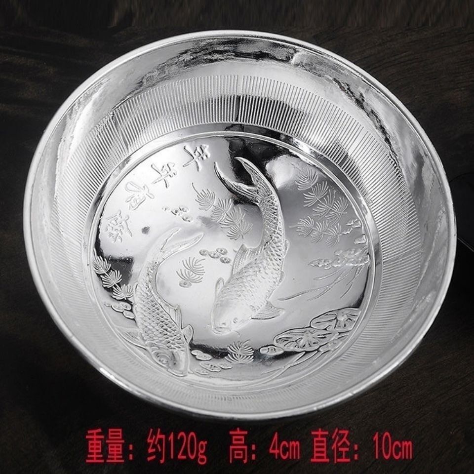 Bộ Tô Muỗng Đũa Ba Món Bằng Bạc Sterling 999a Chống Trượt Màu Bạc