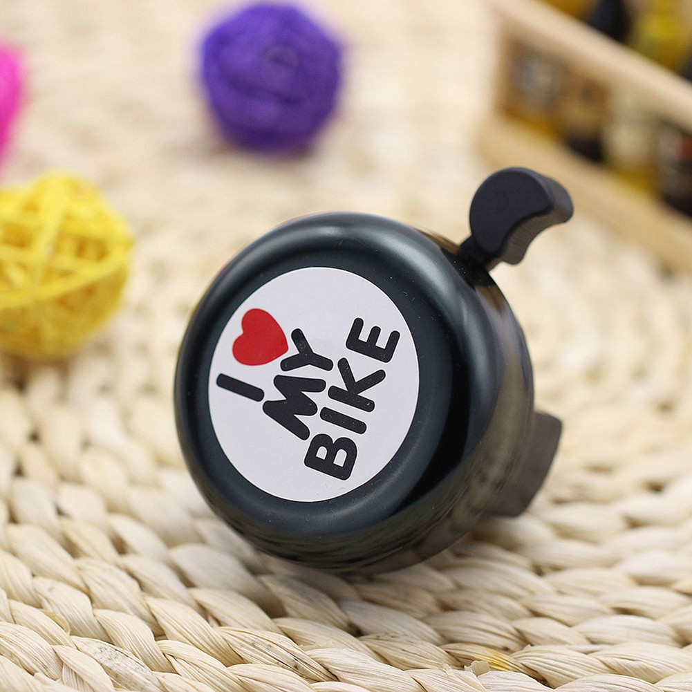 Chuông Xe Đạp In Chữ i love my bike Dễ Thương