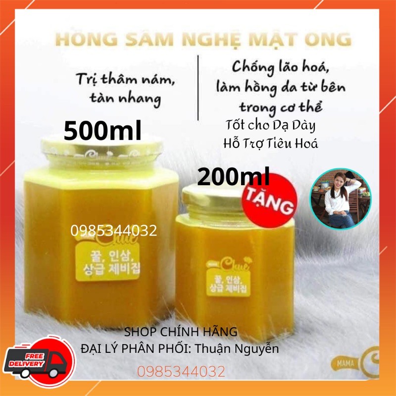 Sâm Nghệ Mật Ong Mamachue⚡️Hỗ trợ đau dạ dày⚡️Tăng sức đề kháng⚡️Đẹp Da⚡️Ngăn ngừa Ung Thư⚡️Giảm Nám tàn Nhang⚡️
