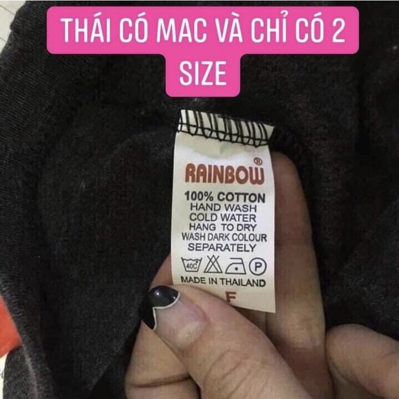 Quần legging thái chuẩn hàng l1 mac rainbow
