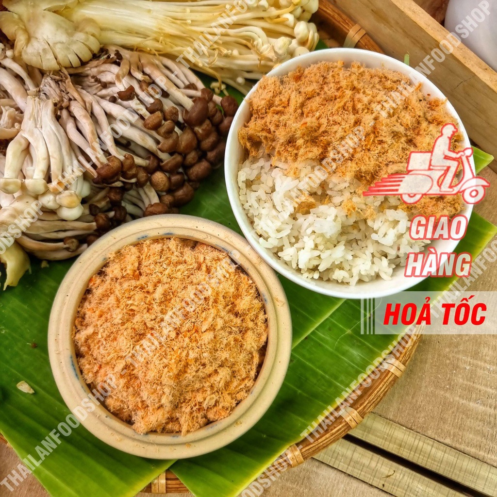 Chà Bông Tôm (Ruốc Tôm) 100% Tôm Không Độn Heo - Túi 100gr