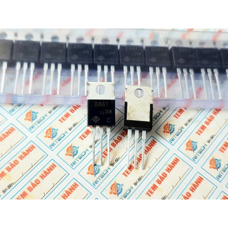 [Combo 5 chiếc] B861, 2SB861 Transistor PNP 200V/2A TO-220C