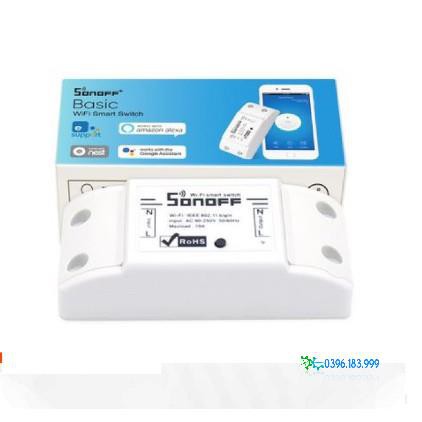 Công tắc thông minh Smart Switch SONOFF Basic điều khiển từ xa qua Wifi 3G 4G - bản quốc tế