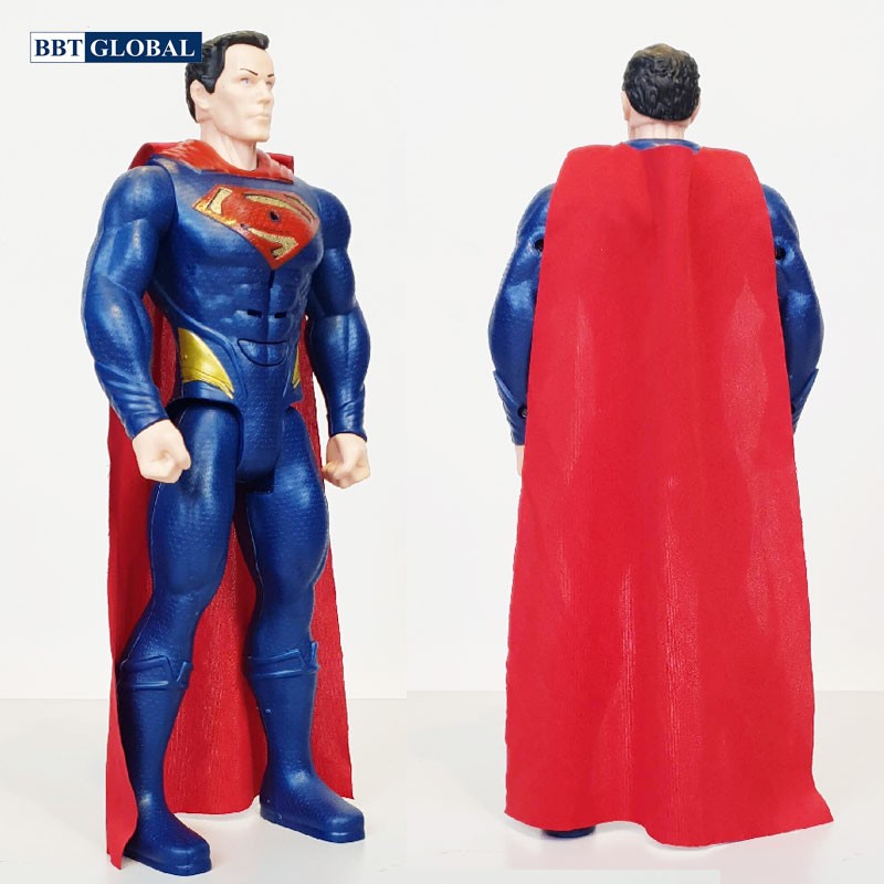 Đồ chơi mô hình siêu nhân BBT GLOBAL 30cm có đèn và nhạc - Người Thép STEEL 21008-CR