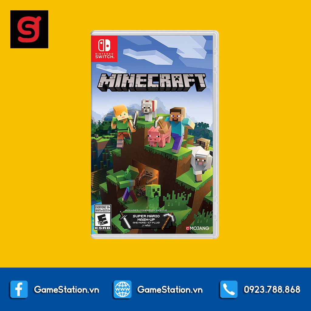 Đĩa game Minecraft nintendo switch