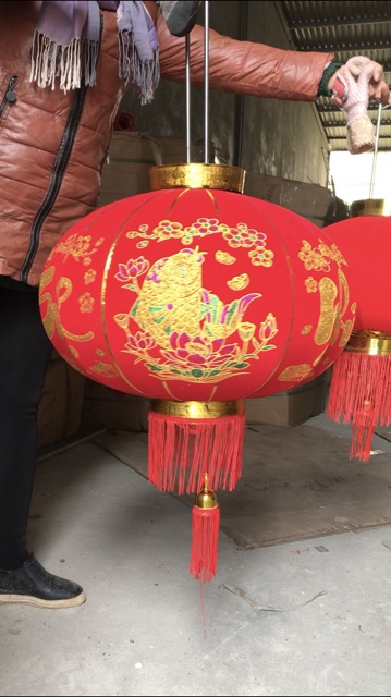 Đèn lồng đỏ, Cầu nhung treo tết 60cm-80cm- 100cm