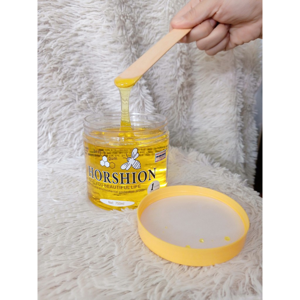 [TẶNG 1 HỘP GIẤY WAX + 1 QUE WAX] Gel Wax sap lông mật ong Horshion 750ml