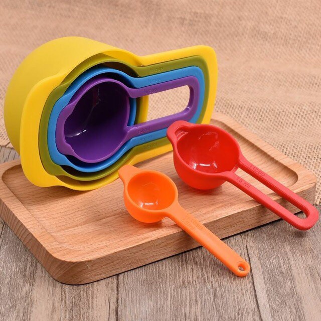 Bộ thìa đong 6 món 6 màu - 6 Piece Measuring Spoon Set (MS 170)