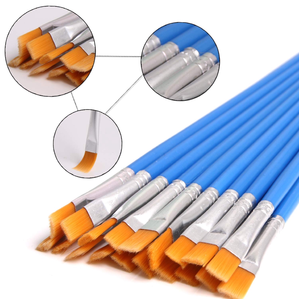 Set 5 Cọ Vẽ Màu Nước Đầu Tròn Chất Liệu Nylon