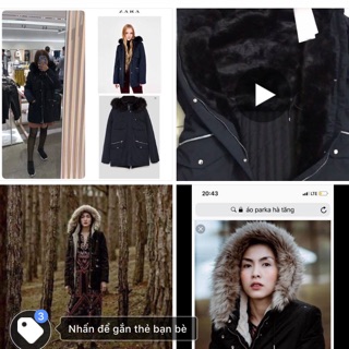 áo parka zara hà tăng