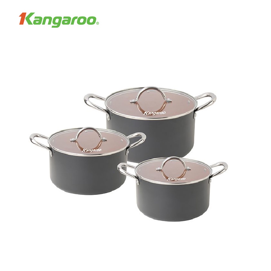 Bộ nồi nhôm đáy từ KG 938 Kangaroo