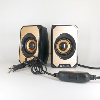 Loa vi tính 2.0 Kisonli KS-04 nhỏ gọn (Màu ngẫu nhiên)