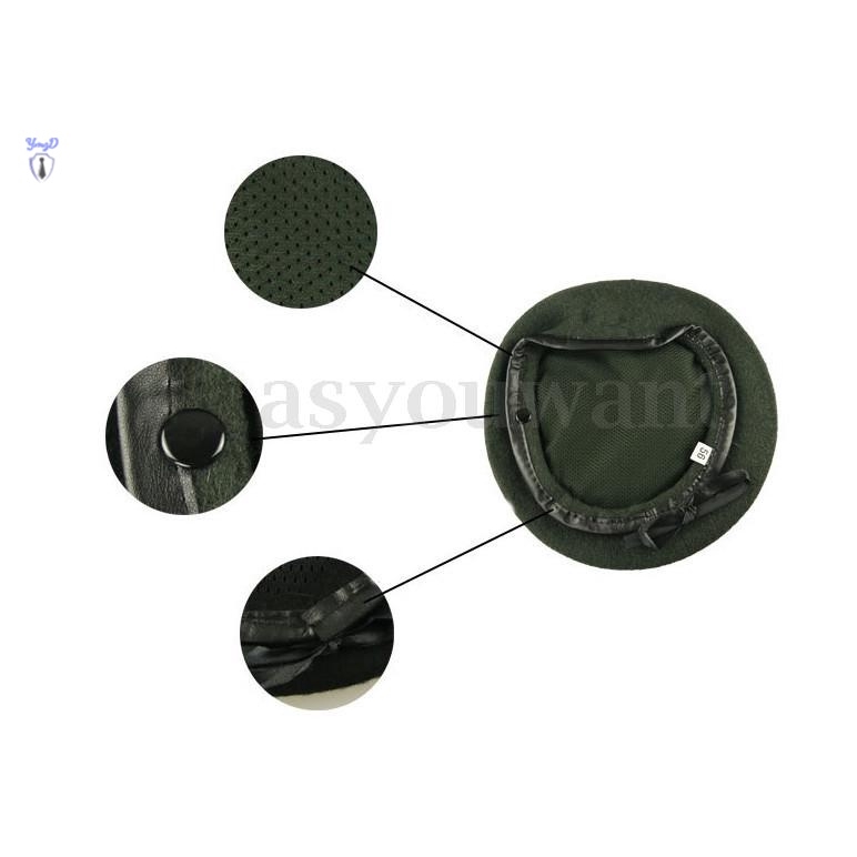 Nón Beret Vải Dạ Phong Cách Quân Đội Vintage Cho Nam Và Nữ