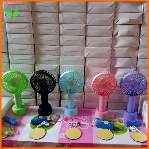 QUẠT MINI TÍCH ĐIỆN CẦM TAY N9 CÓ ĐẾ LUMIDO | BigBuy360 - bigbuy360.vn
