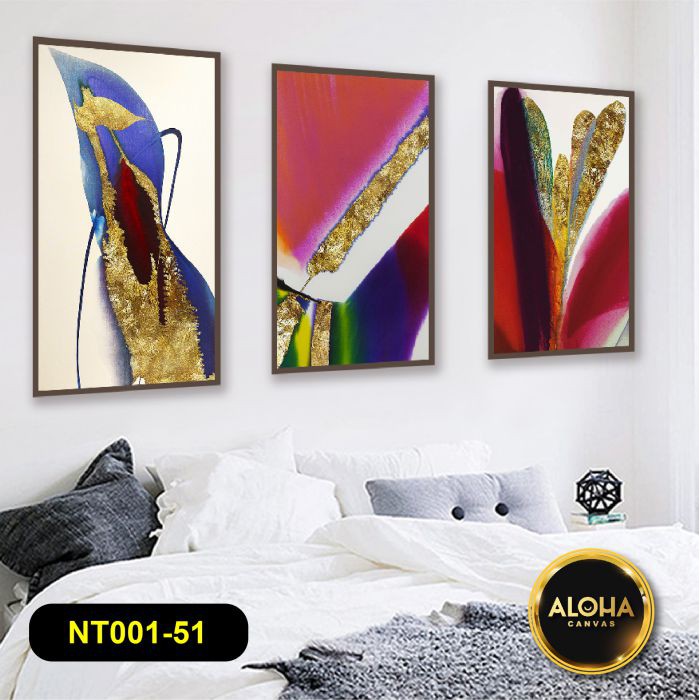 Giá Sock  Bộ 3 Tranh Treo Tường Phòng Khách Hiện Đại Khung Gỗ Tranh Phòng Ăn | BigBuy360 - bigbuy360.vn
