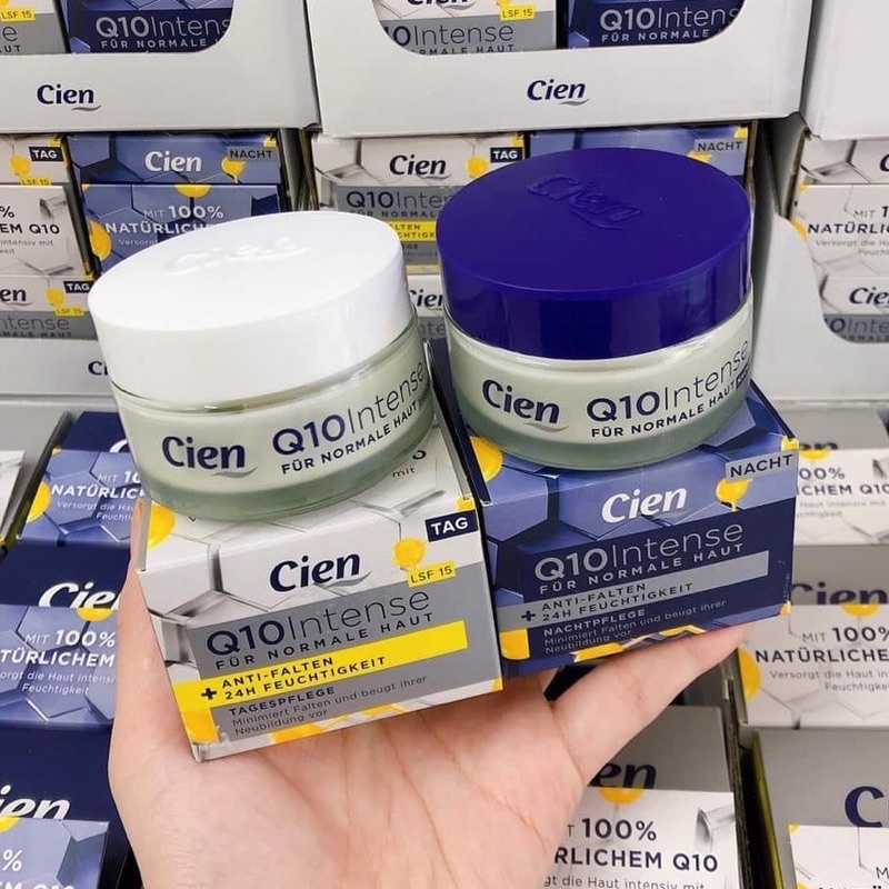 Kem dưỡng da Cien Q10 Đức ngày và đêm mẫu mới, lọ 50ml