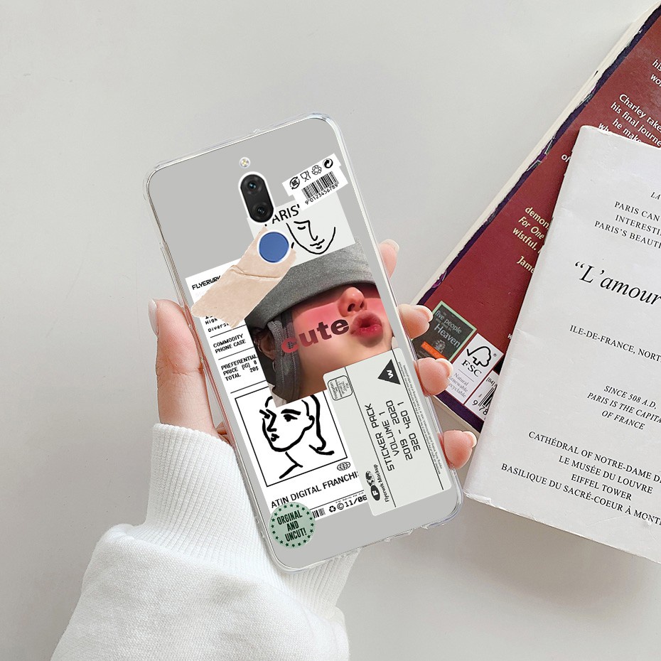 Ốp điện thoại silicon Tpu mềm thiết kế thời trang cho huawei nova 2i mate 10 lite
