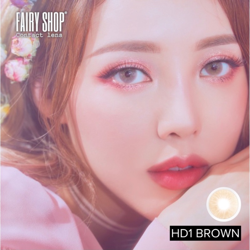 Kính Áp tròng HD1 brown 14.0 - Kính Áp Tròng FAIRY SHOP CONTACT LENS độ 0 đến 7