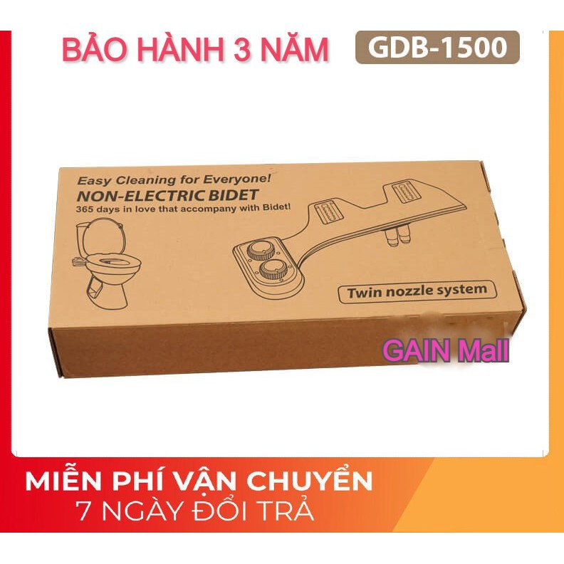 Vòi rửa vệ sinh thông minh Hyundae Bidet GDB1500, 2 Vòi Nóng Lạnh, Chính Hãng, BH 3 Năm, Linh Kiện 100% Hàn Quốc